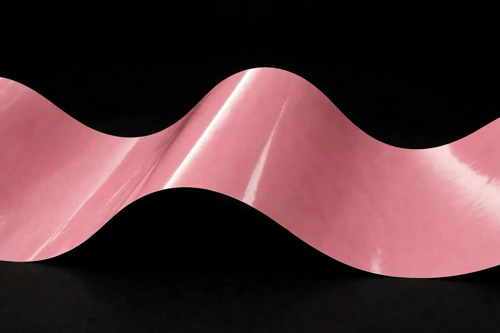 Super Gloss Ume Pink vinyl wrap film finish wave
