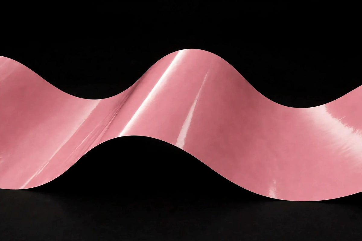 Super Gloss Ume Pink vinyl wrap film finish wave