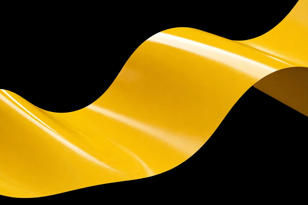 Super Gloss Sunflower Yellow vinyl wrap film finish wave