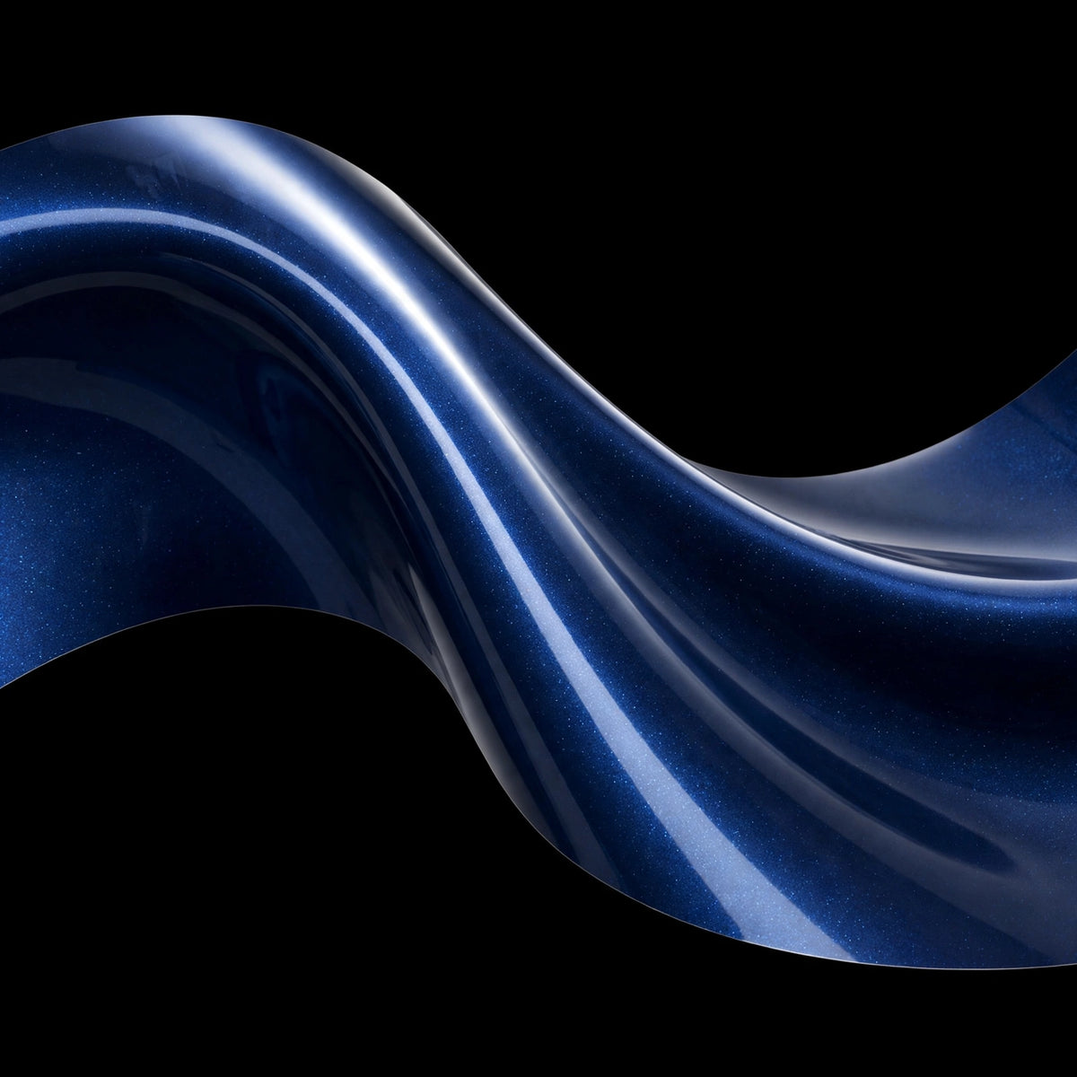 Super Gloss Midnight Blue Metallic vinyl wrap film finish wave