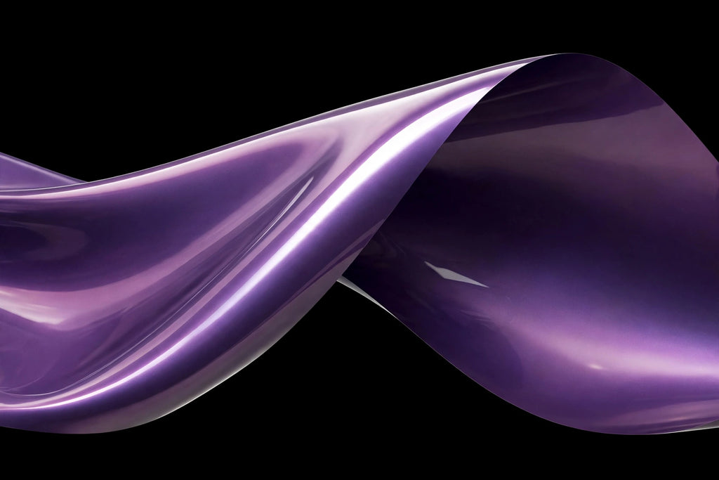 Super Gloss Rosemary Violet vinyl wrap film finish wave