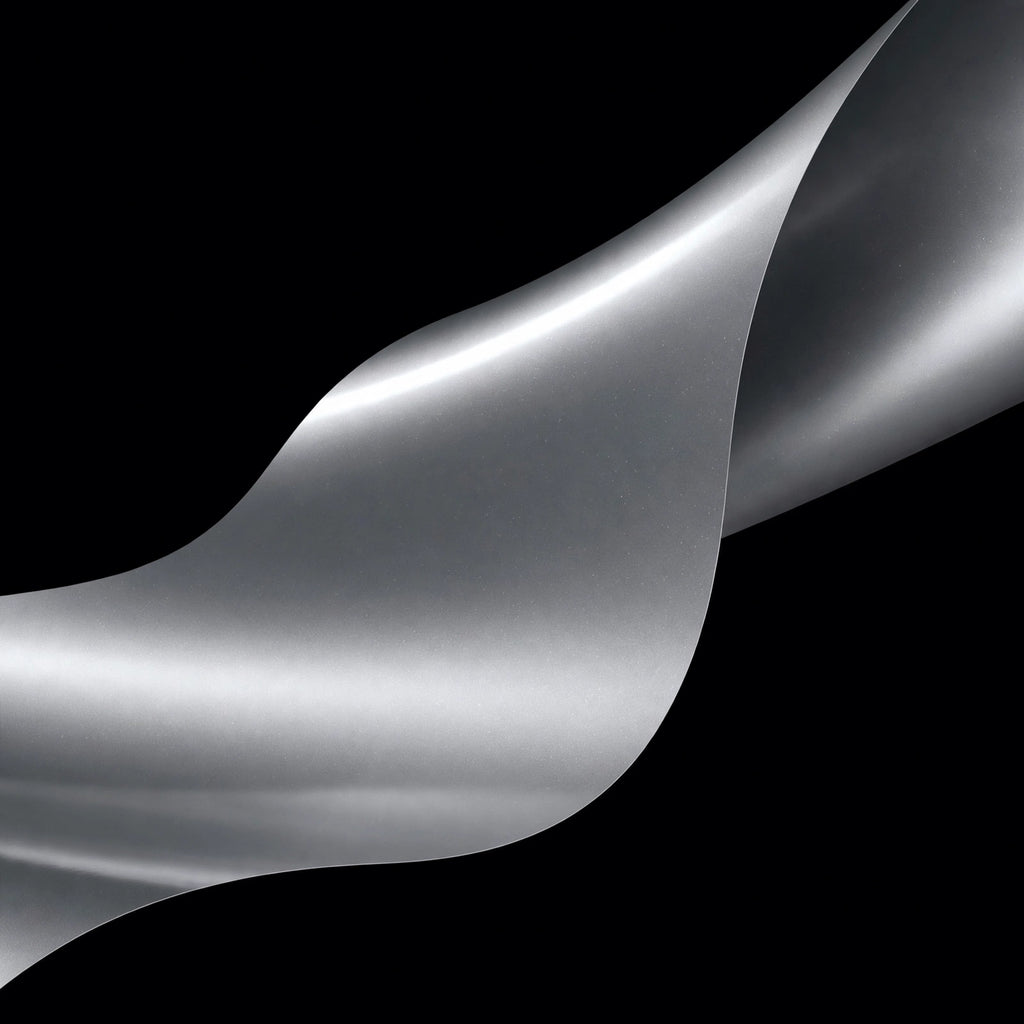 Super Gloss Titanium Steel Gray Metallic vinyl wrap film finish wave