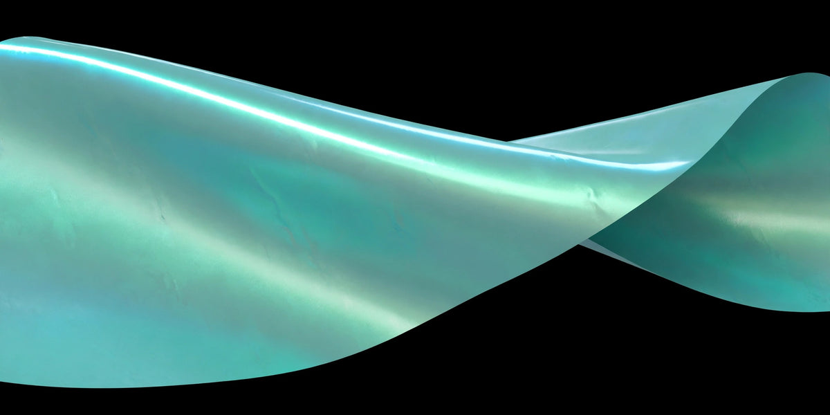 Super Gloss Dream Turquoise Green vinyl wrap film finish wave
