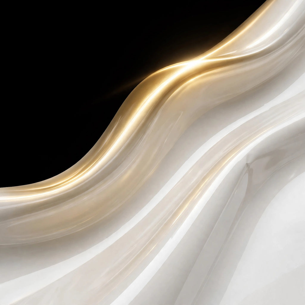 Super Gloss White Gold vinyl wrap film finish wave