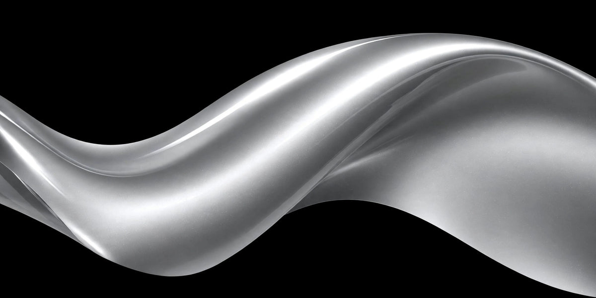 Super Gloss Galaxy Silver vinyl wrap film finish wave