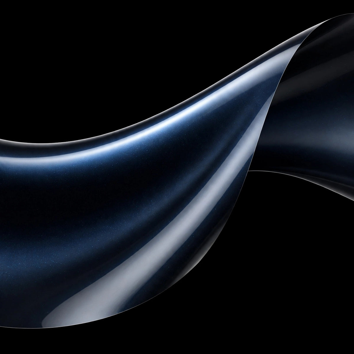 Super Gloss Pearl Black Blue vinyl wrap film finish wave