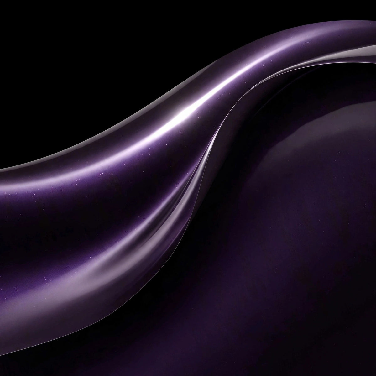 Super Gloss Pearl Black Purple vinyl wrap film finish wave