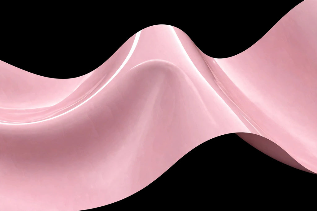 Super Gloss Powder Pink vinyl wrap film finish wave