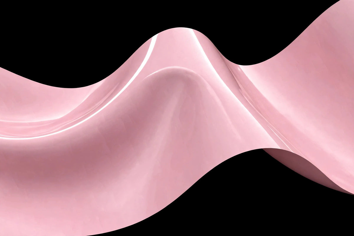 Super Gloss Powder Pink vinyl wrap film finish wave