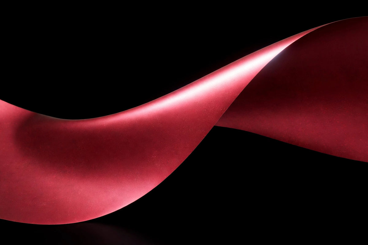 Chrome Romani Red vinyl wrap film finish wave