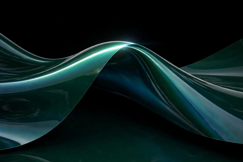 Super Gloss Aurora Green R vinyl wrap film finish wave