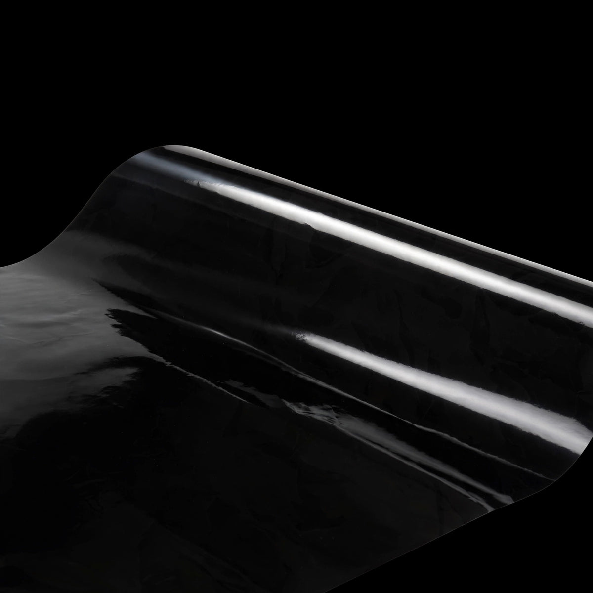 Super Gloss Pure Black vinyl wrap film finish wave
