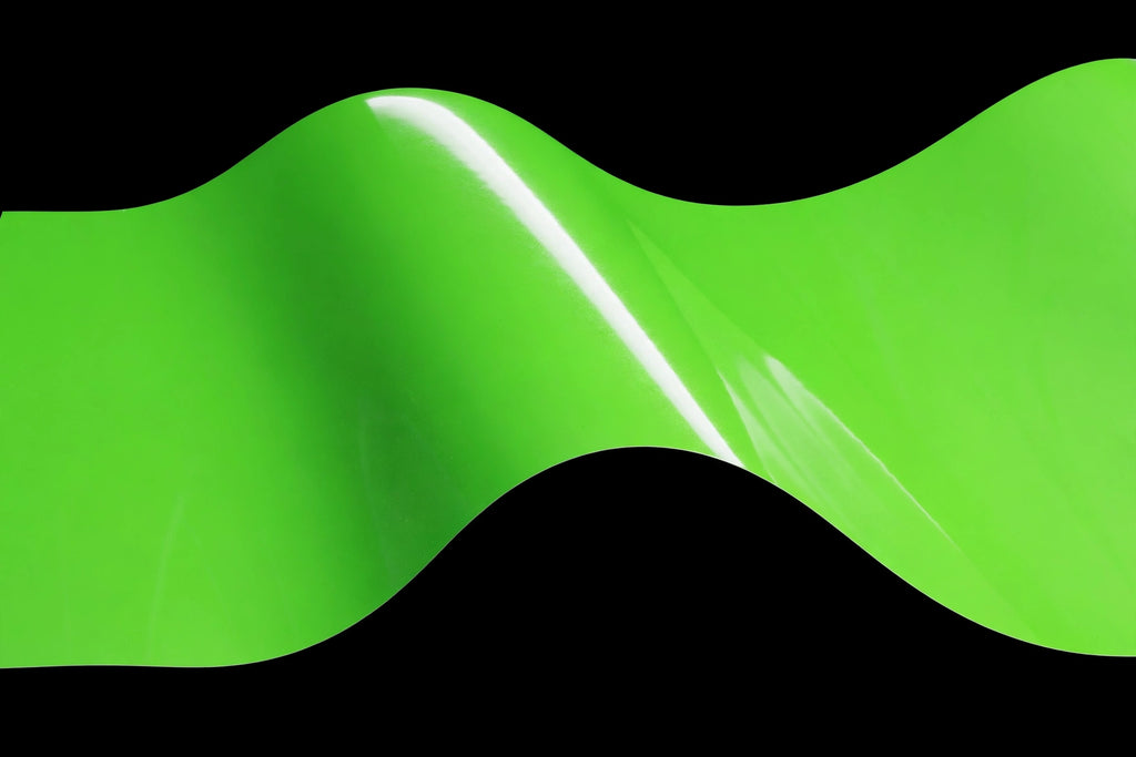 Super Gloss Coral Fruit Green vinyl wrap film finish wave