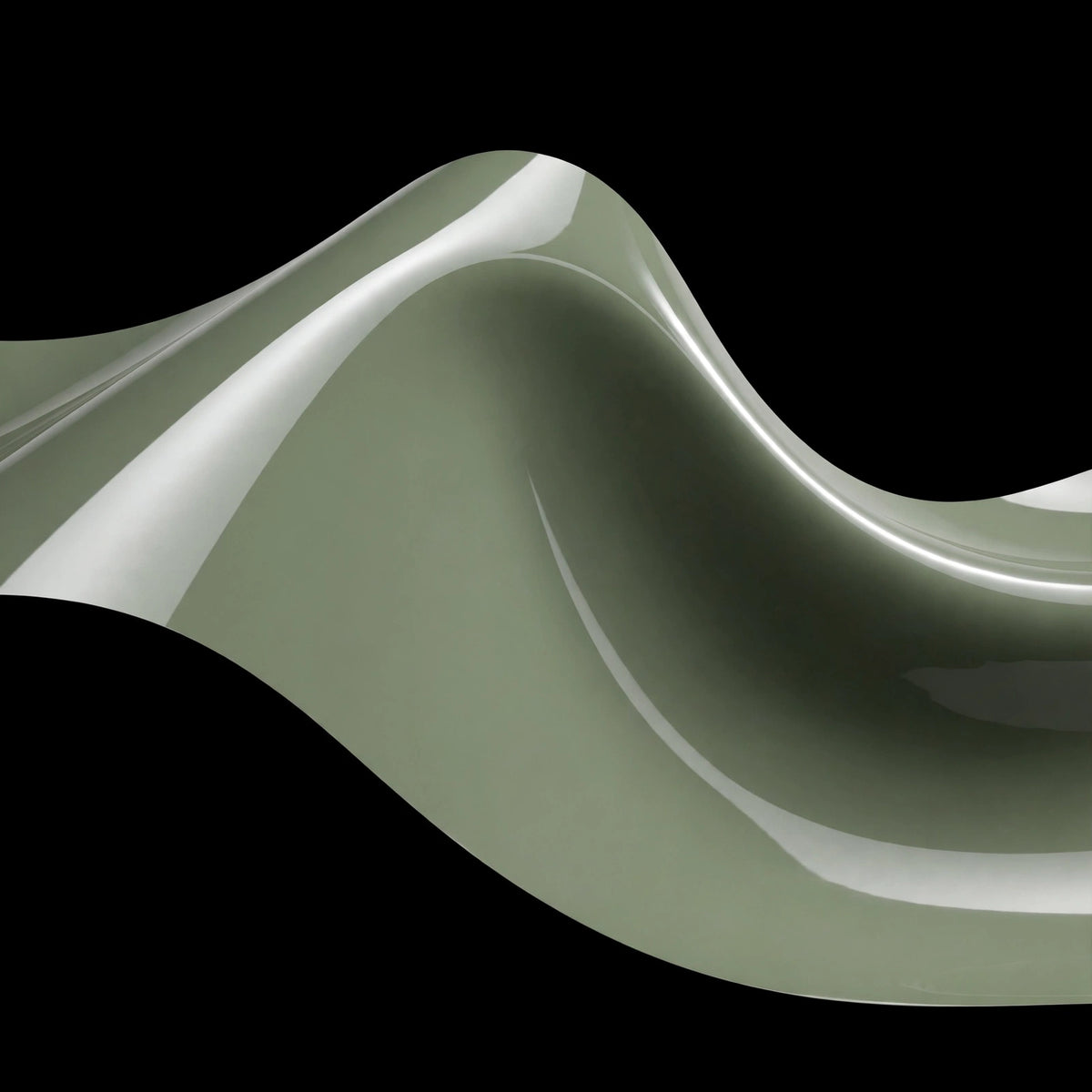 Super Gloss Army Green vinyl wrap film finish wave