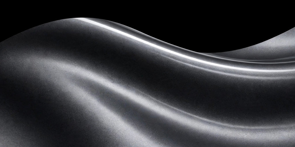 Super Gloss Midnight Gray Metallic vinyl wrap film finish wave