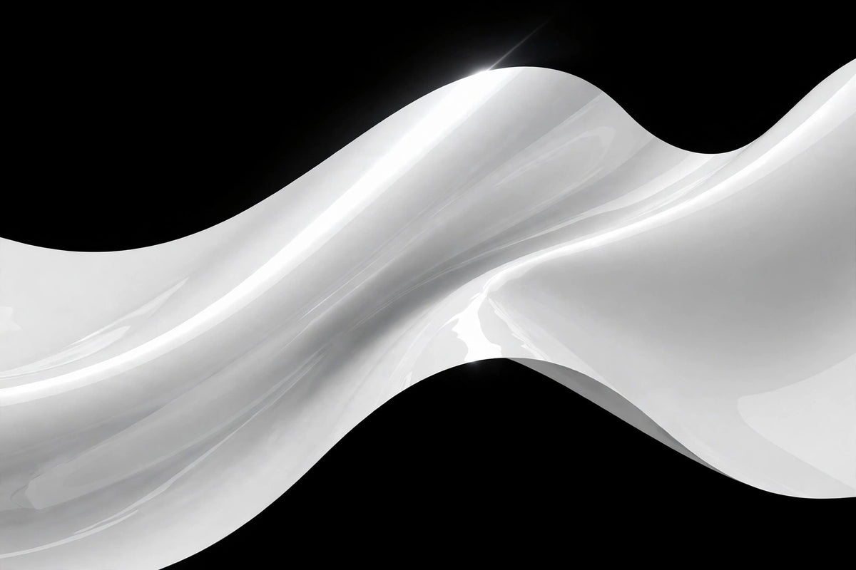 Super Gloss Moonlight White vinyl wrap film finish wave