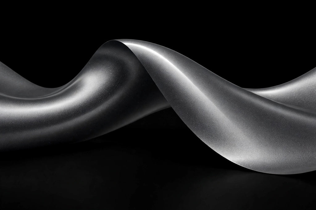 Super Gloss Metallic Graphite Gray vinyl wrap film finish wave