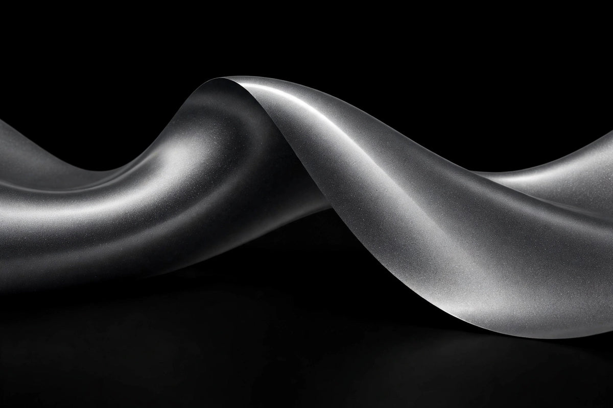 Super Gloss Metallic Graphite Gray vinyl wrap film finish wave