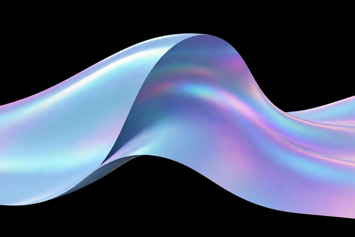 Super Gloss Iridescent Psychedelic Powder Blue vinyl wrap film finish wave