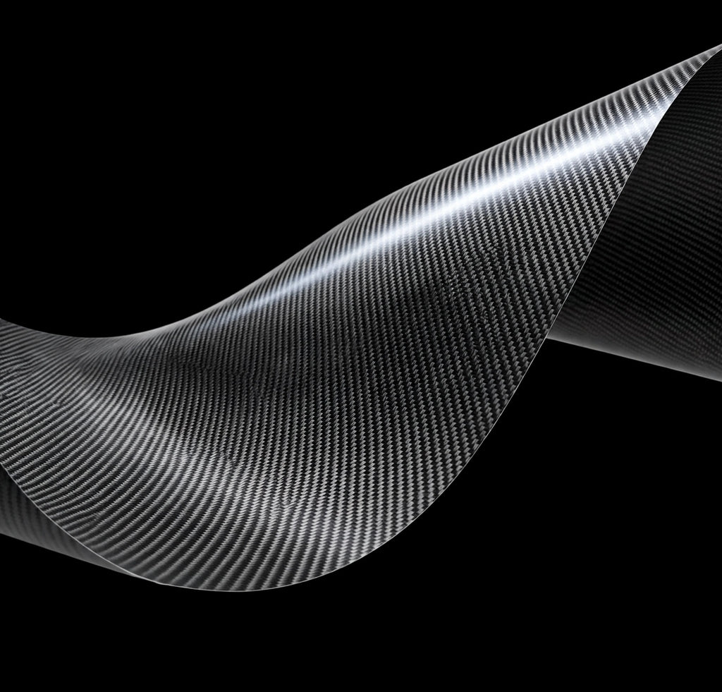 6DUltra Carbon Fiber Black Silver vinyl wrap film finish wave