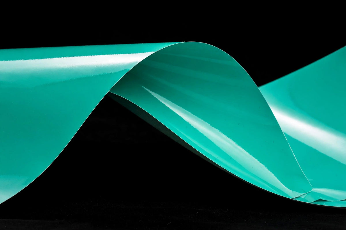 Super Gloss Tiffany Green vinyl wrap film finish wave
