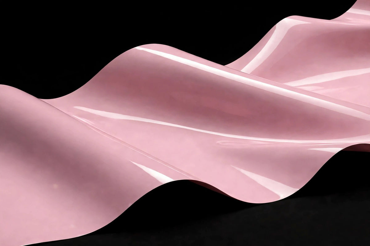 Super Gloss Rosewood Pink vinyl wrap film finish wave