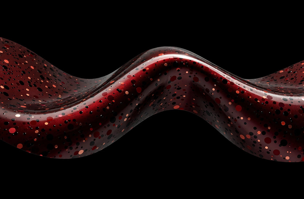 Super Gloss Galaxy Black Red(Thick Dots) () vinyl wrap film finish wave