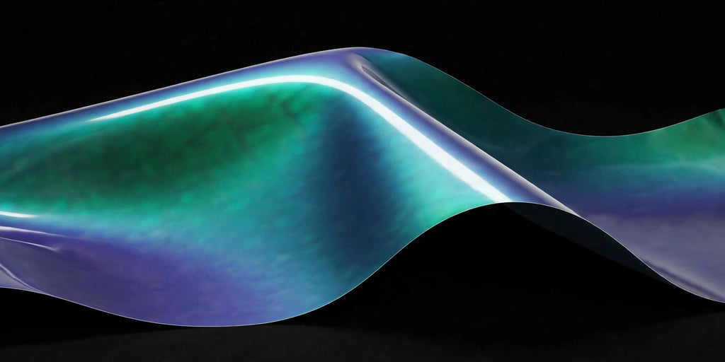 Super Gloss Aurora Green C vinyl wrap film finish wave