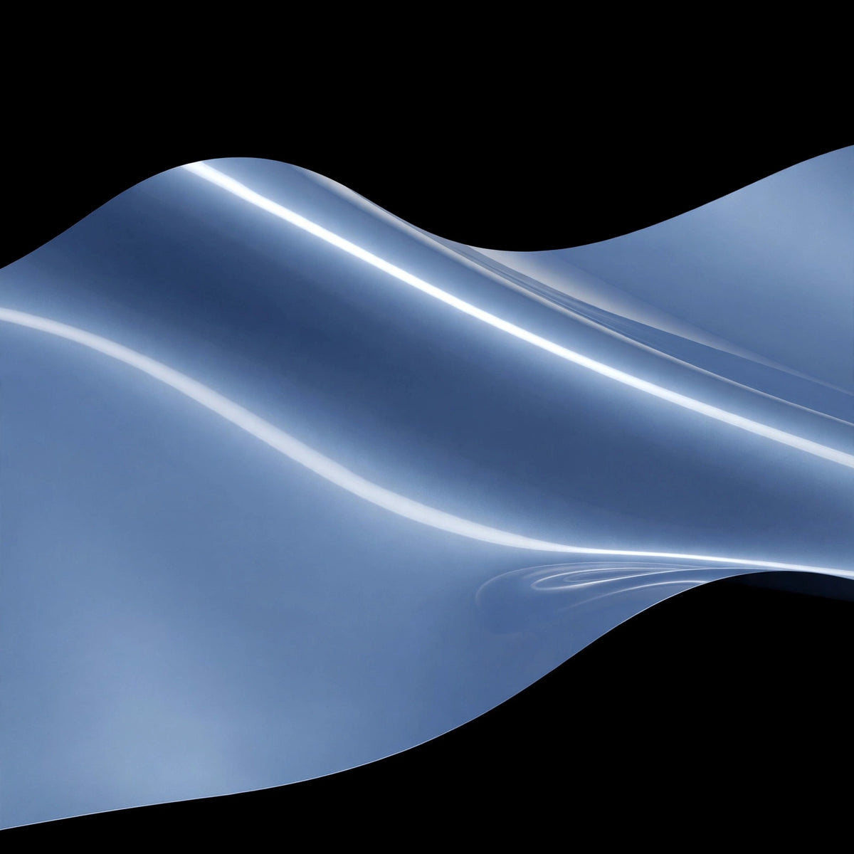 Super Gloss Meteor Blue vinyl wrap film finish wave