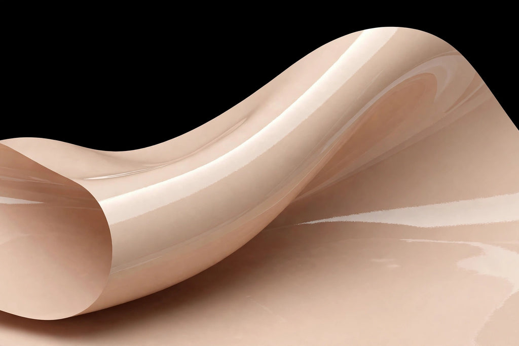 Super Gloss Milk Tea vinyl wrap film finish wave