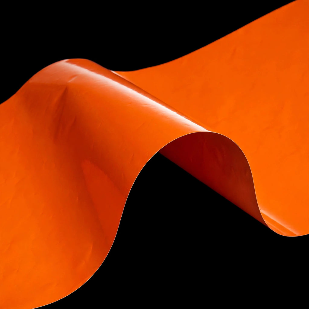 Super Gloss Racing Orange vinyl wrap film finish wave