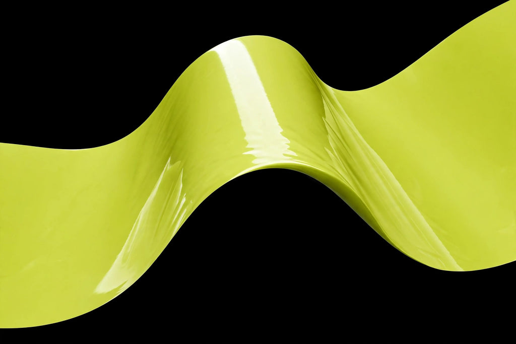 Super Gloss Coral Yellow vinyl wrap film finish wave