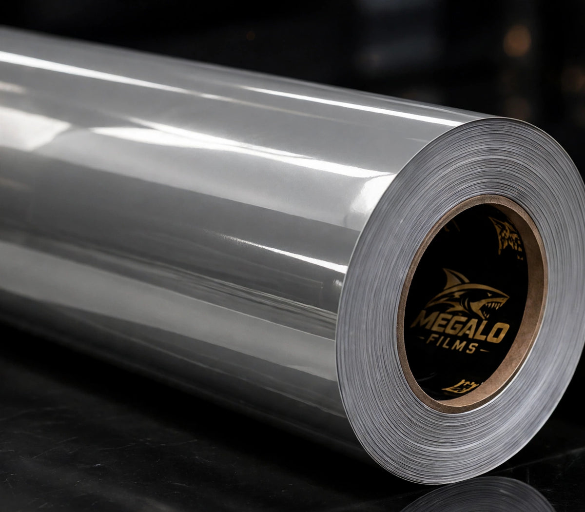 Super Gloss Volcano Gray vinyl wrap film full roll by MEGALO FILMS