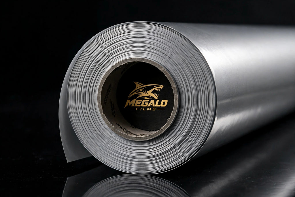 Super Gloss Mercury Silver vinyl wrap film full roll by MEGALO FILMS