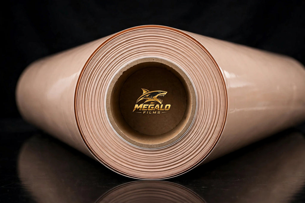 Super Gloss Milk Tea vinyl wrap film full roll by MEGALO FILMS