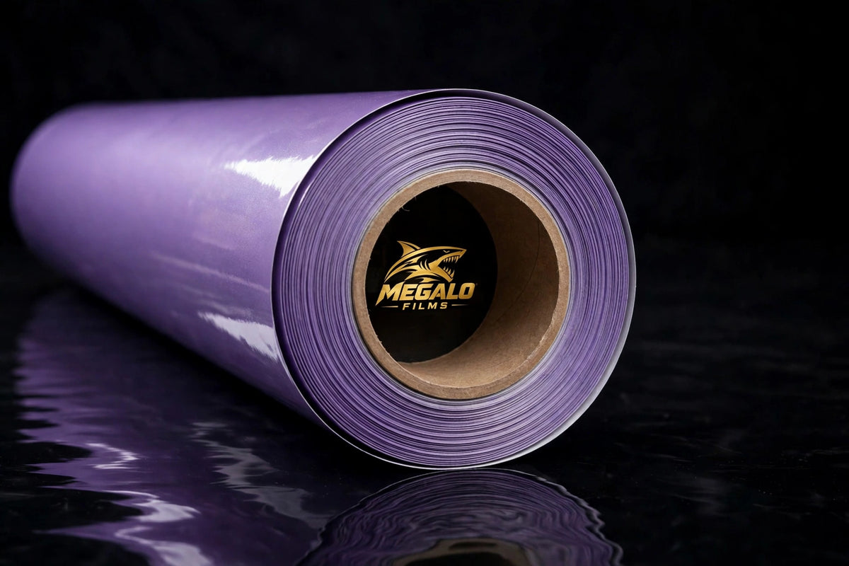 Super Gloss Provence Violet vinyl wrap film full roll by MEGALO FILMS
