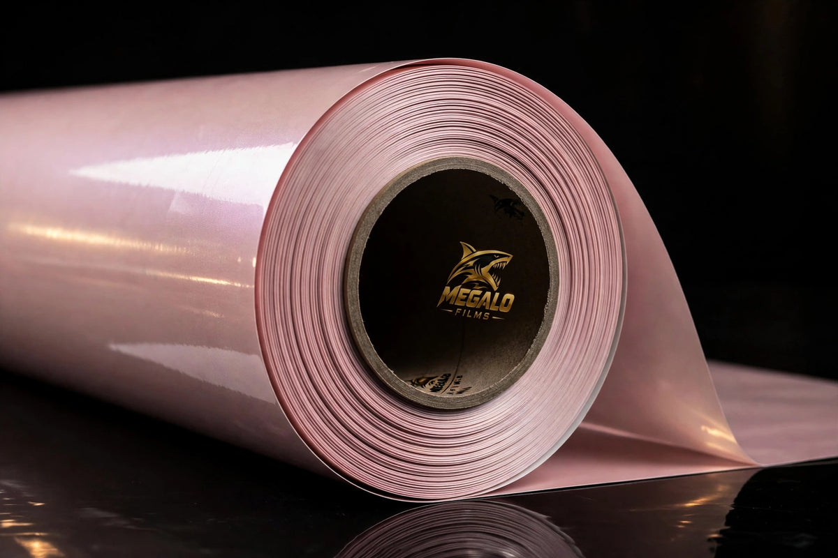 Super Gloss Frozen Berry Light vinyl wrap film full roll by MEGALO FILMS