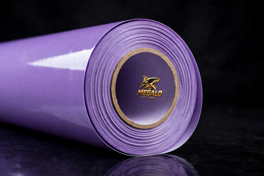 Super Gloss Lavender Purple vinyl wrap film full roll by MEGALO FILMS