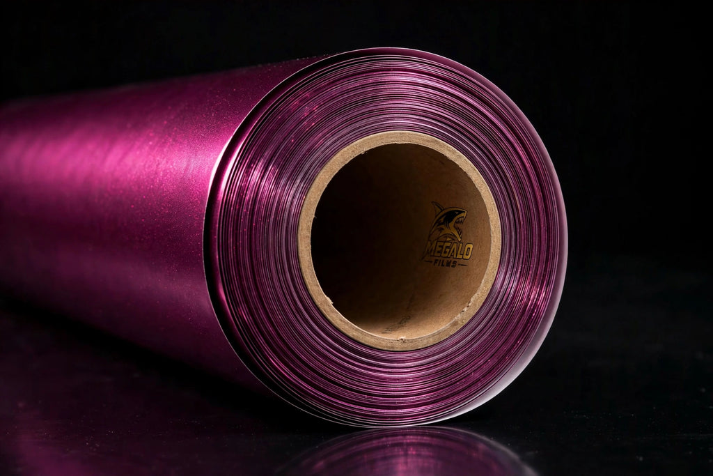 Super Gloss Widdberry Juice Metallic vinyl wrap film full roll by MEGALO FILMS
