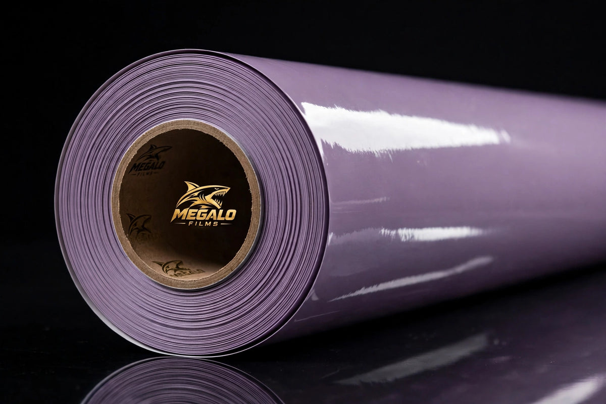 Super Gloss MIst purple vinyl wrap film full roll by MEGALO FILMS