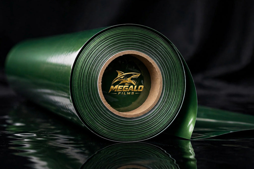 Chrome Venom Green vinyl wrap film full roll by MEGALO FILMS