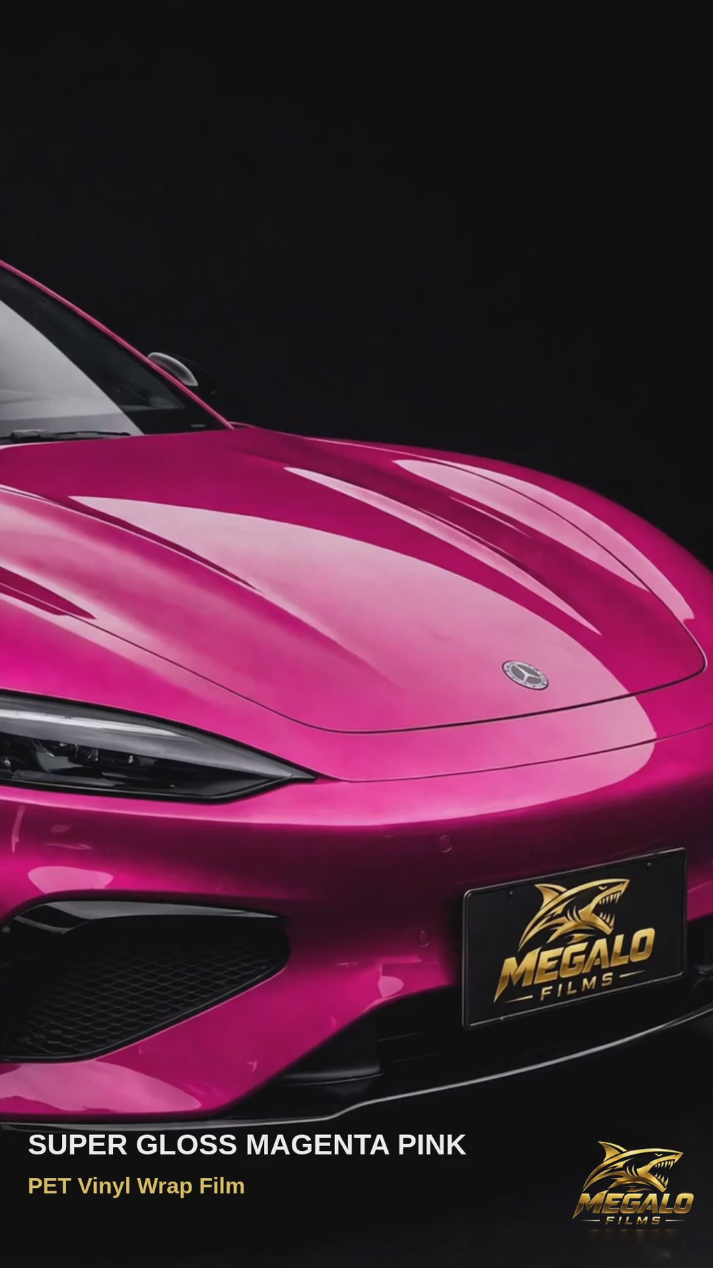Super Gloss Magenta Pink — PET Vinyl Wrap Film