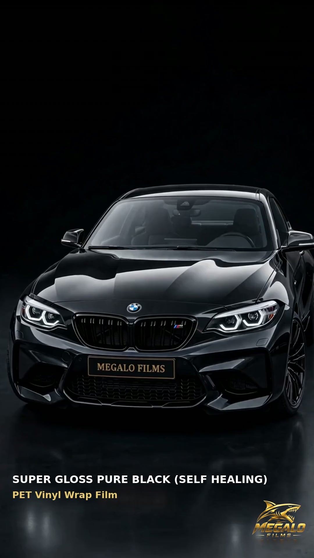 Super Gloss Pure Black(Self Healing) — PET Vinyl Wrap Film